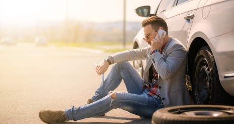 broken down car