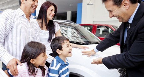family buying new car
